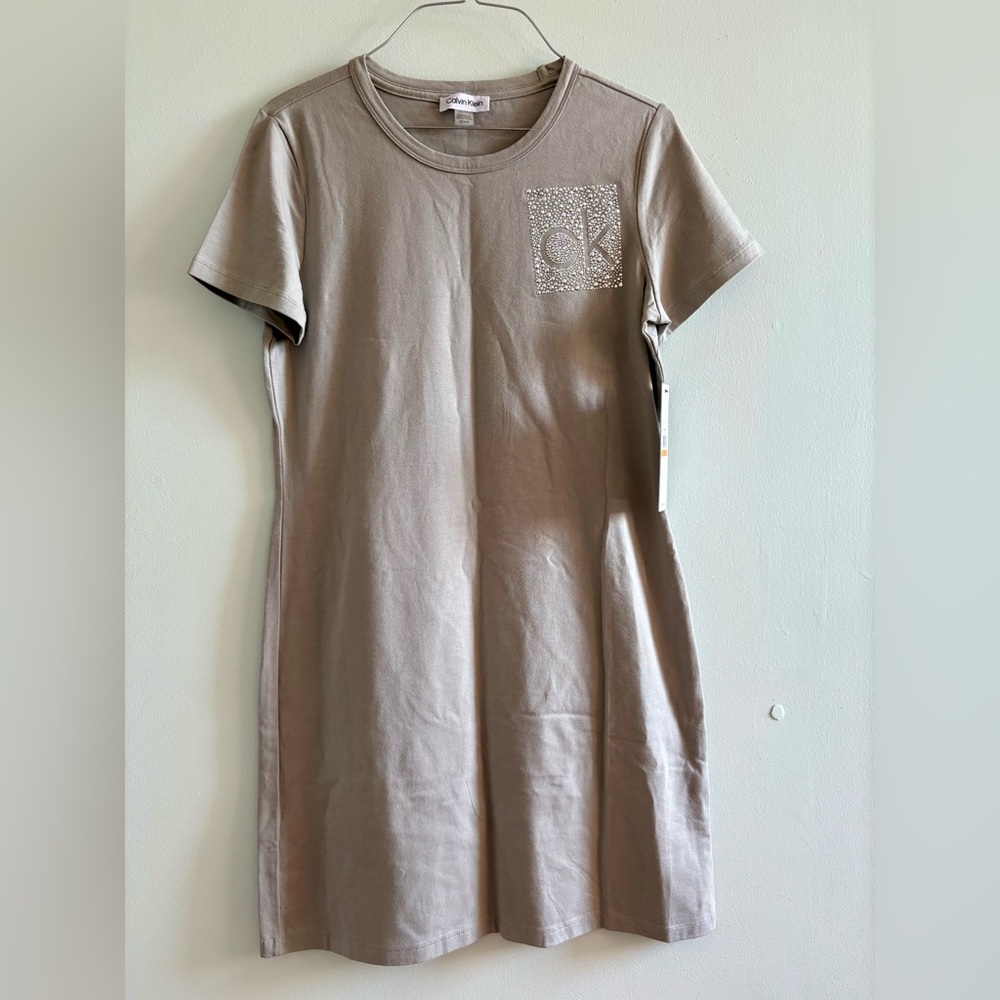 Calvin Klein Grey Casual T-Shirt Dress